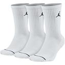 JORDAN Everyday 3 Pack White Crew Socks