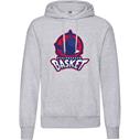 Fuglebakken Basket Big Logo Hoody Grå