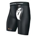 SHOCK DOCTOR Comp. Shorts W/Cup Black