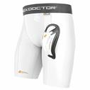 SHOCK DOCTOR Comp. Shorts W/Cup White