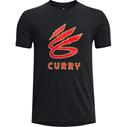 UA Curry Lightning Logo T/S Black
