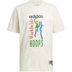 ADIDAS World Wide Hoops Tee Beige