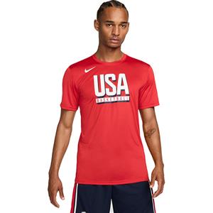 NIKE USAB Team USA Practice T/S Red