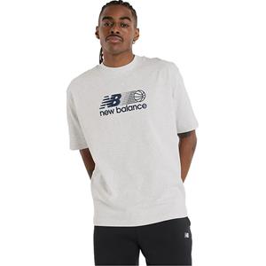 New Balance Hoops Graphic T/S Grey